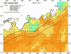 関東・東海海況速報/広域(2012/10/01)