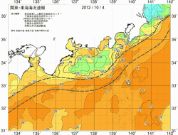 関東・東海海況速報/広域(2012/10/04)