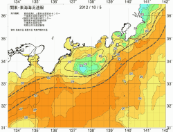 関東・東海海況速報/広域(2012/10/05)