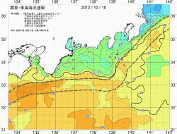 関東・東海海況速報/広域(2012/10/18)