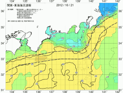 関東・東海海況速報/広域(2012/10/21)