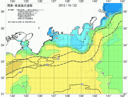 関東・東海海況速報/広域(2012/10/22)