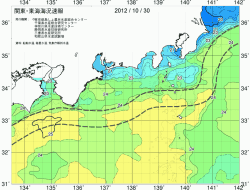 関東・東海海況速報/広域(2012/10/30)