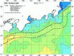 関東・東海海況速報/広域(2012/11/01)