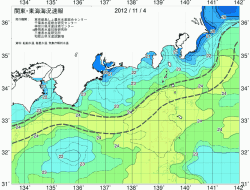 関東・東海海況速報/広域(2012/11/04)