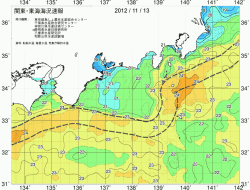関東・東海海況速報/広域(2012/11/13)
