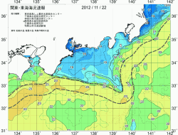 関東・東海海況速報/広域(2012/11/22)