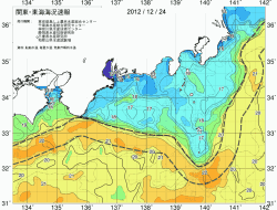 関東・東海海況速報/広域(2012/12/24)