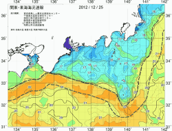 関東・東海海況速報/広域(2012/12/25)