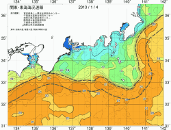 関東・東海海況速報/広域(2013/01/04)