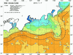 関東・東海海況速報/広域(2013/01/07)