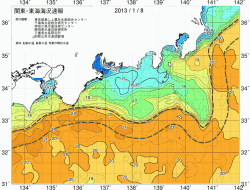 関東・東海海況速報/広域(2013/01/08)