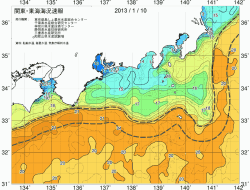 関東・東海海況速報/広域(2013/01/10)