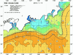 関東・東海海況速報/広域(2013/01/11)