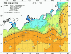 関東・東海海況速報/広域(2013/01/12)