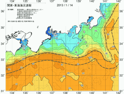 関東・東海海況速報/広域(2013/01/14)