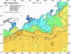 関東・東海海況速報/広域(2013/01/21)