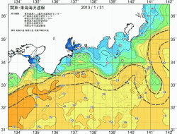 関東・東海海況速報/広域(2013/01/31)