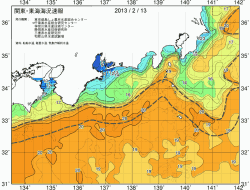 関東・東海海況速報/広域(2013/02/13)
