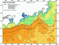 関東・東海海況速報/広域(2013/02/14)