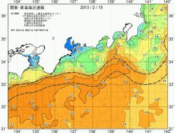 関東・東海海況速報/広域(2013/02/15)