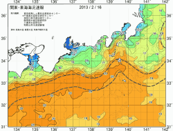 関東・東海海況速報/広域(2013/02/16)