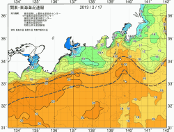 関東・東海海況速報/広域(2013/02/17)