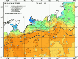 関東・東海海況速報/広域(2013/02/19)