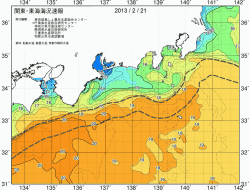 関東・東海海況速報/広域(2013/02/21)