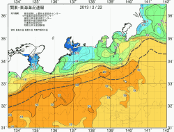 関東・東海海況速報/広域(2013/02/22)