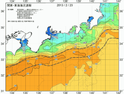 関東・東海海況速報/広域(2013/02/23)