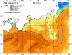 関東・東海海況速報/広域(2013/06/02)