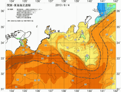関東・東海海況速報/広域(2013/06/04)