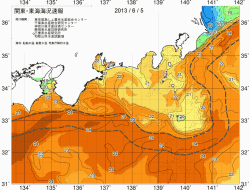 関東・東海海況速報/広域(2013/06/05)