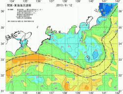関東・東海海況速報/広域(2013/06/12)