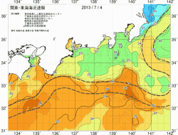 関東・東海海況速報/広域(2013/07/04)