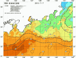 関東・東海海況速報/広域(2013/07/07)