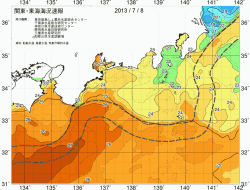 関東・東海海況速報/広域(2013/07/08)