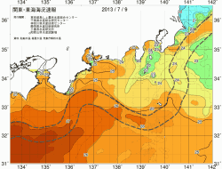 関東・東海海況速報/広域(2013/07/09)