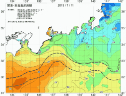 関東・東海海況速報/広域(2013/07/11)