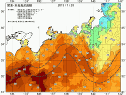 関東・東海海況速報/広域(2013/07/28)