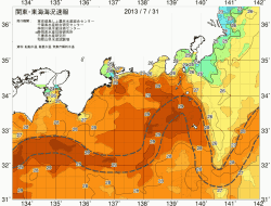 関東・東海海況速報/広域(2013/07/31)