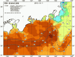 関東・東海海況速報/広域(2013/08/01)