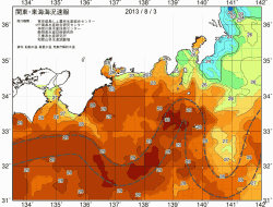 関東・東海海況速報/広域(2013/08/03)
