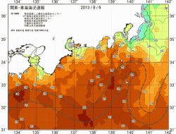 関東・東海海況速報/広域(2013/08/06)