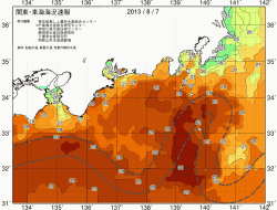 関東・東海海況速報/広域(2013/08/07)