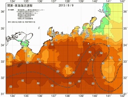 関東・東海海況速報/広域(2013/08/09)
