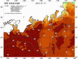 関東・東海海況速報/広域(2013/08/17)