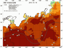 関東・東海海況速報/広域(2013/08/18)