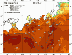 関東・東海海況速報/広域(2013/08/21)